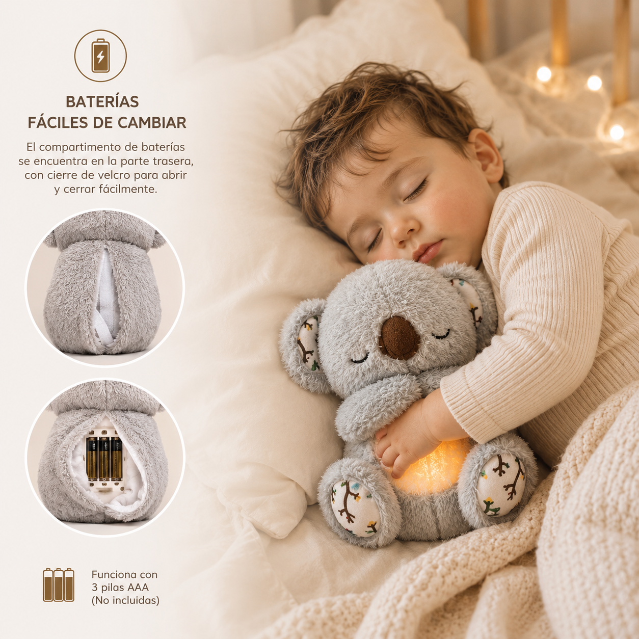 Peluche antiestrés con movimiento respiratorio™