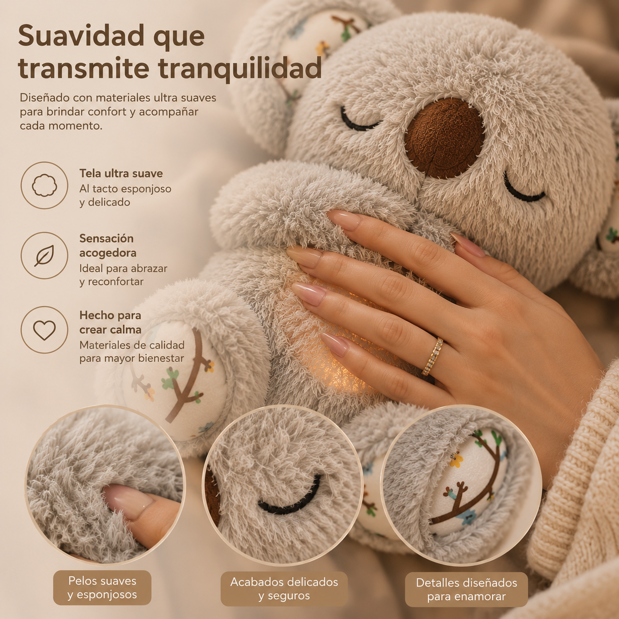 Peluche antiestrés con movimiento respiratorio™